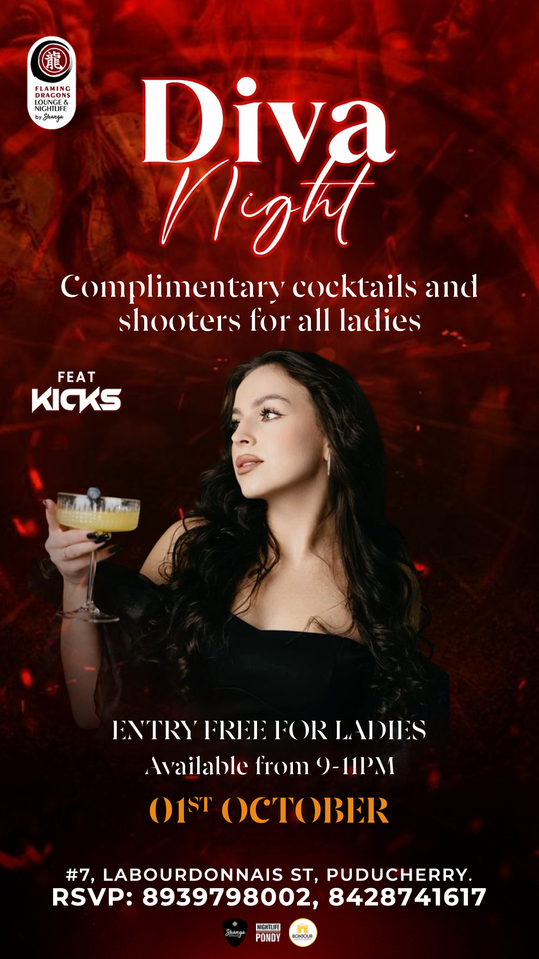 Diva Night - Flaming Dragons