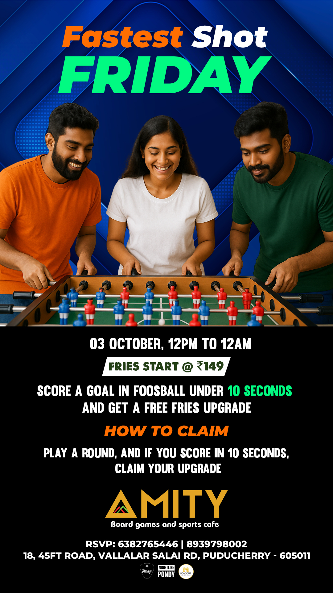 Fastest Shot Friday - Amity Sports Cafe