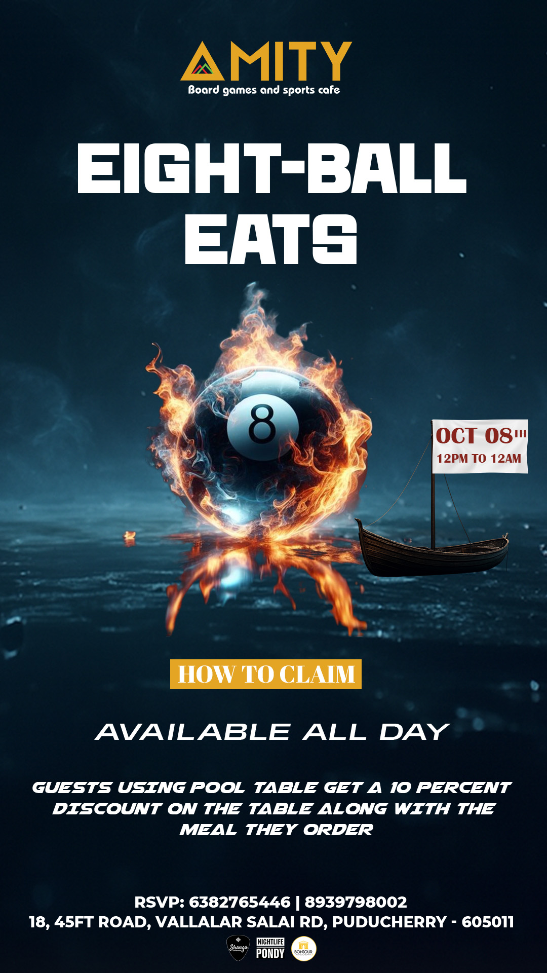 Eight Ball Eats - Amity Sports Cafe